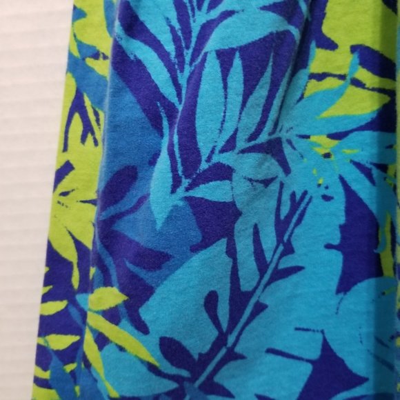 The Children's Place dress Large 10/12 abstract palm frond print sleeveless - Picture 4 of 7